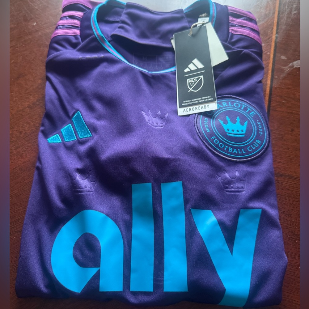 Charlotte FC Westwood jersey women’s medium Purple  with Teal Accent